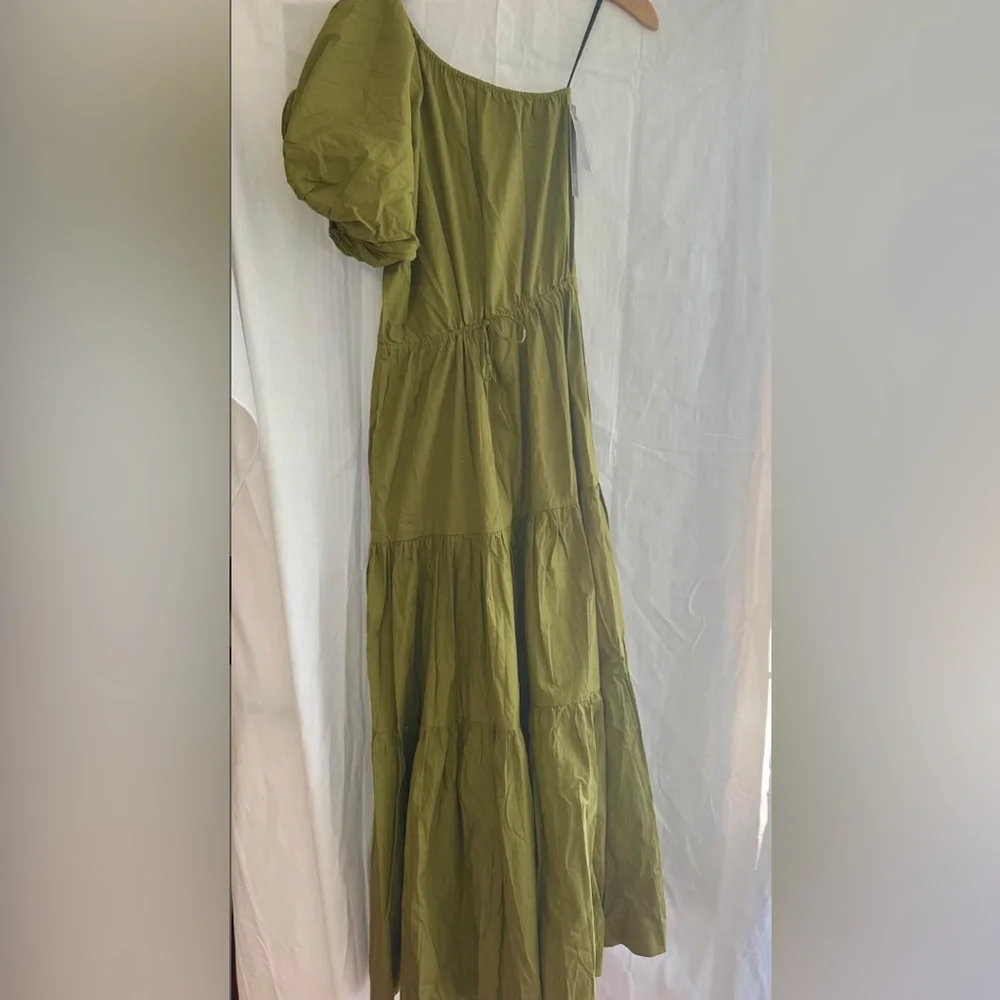 S/W/F Tiered One-Shoulder Dress - Green SP - Picture 5 of 6